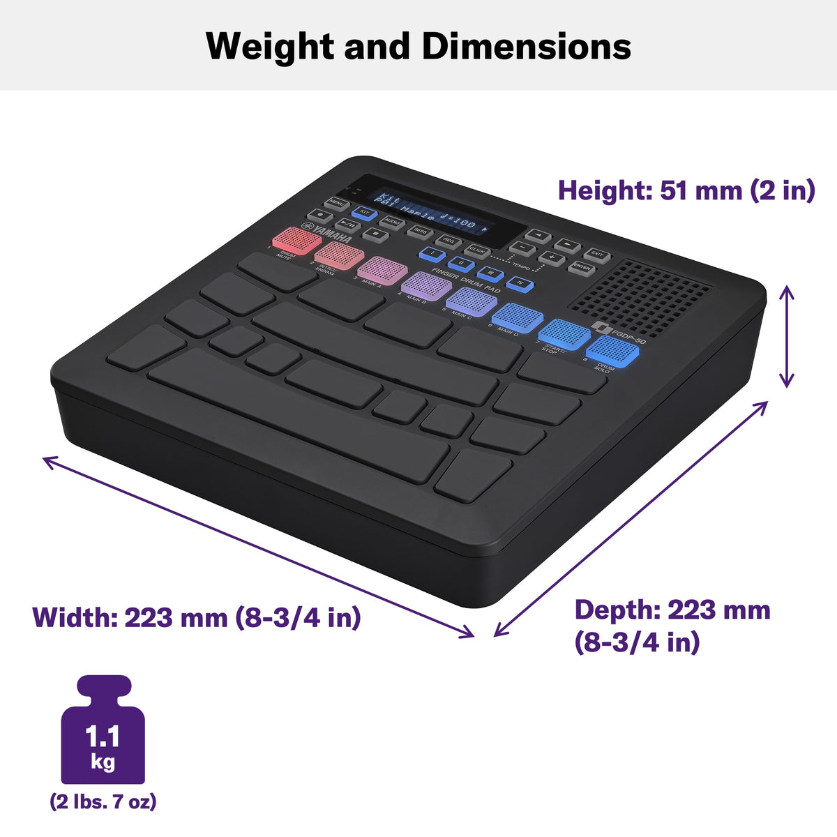 Yamaha Finger Drum Pad FGDP-50 – ChennaiMusicals