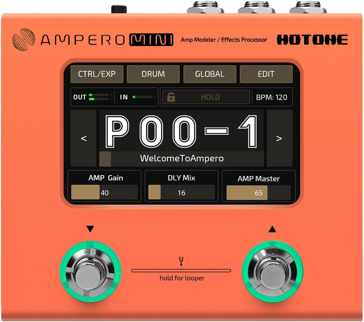 HOTONE Ampero Mini Guitar Amp Modeling IR Cabinets Simulation