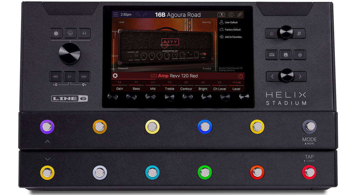 ギター Line 6 Helix floor Line 6 Helix Stadium Floor Multi-Effects Guitar Processor - Black
