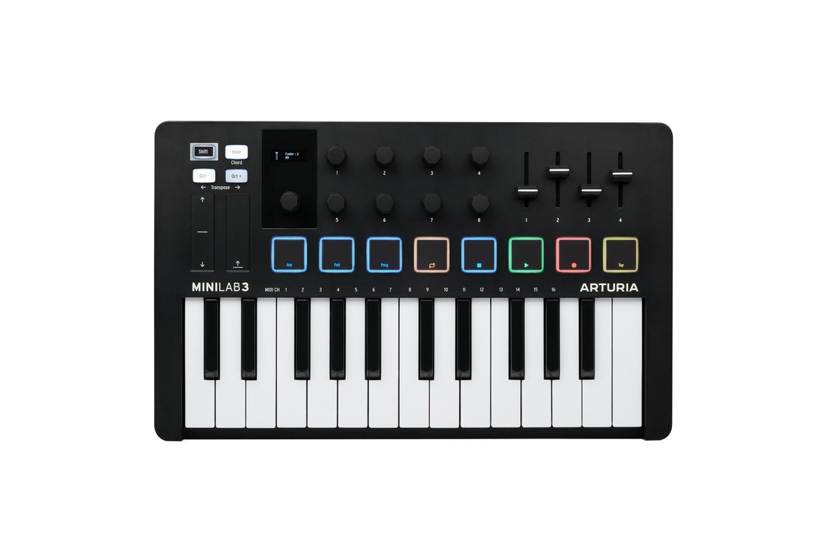 Arturia MiniLab 3, 25 Slim-Key USB-C Midi Controller – ChennaiMusicals