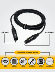 Hawk SXFG010 XLR Male to XLR Female – 3 Meter
