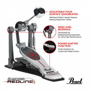 Pearl Bass Drum Pedal Eliminator Chain Drive Pedal P-2050C