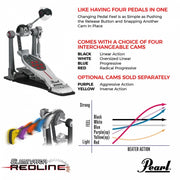 Pearl Bass Drum Pedal Eliminator Chain Drive Pedal P-2050C