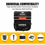 HXFPLU05- Premium Series Microphone Cable With Hawk Connector 5M