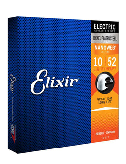 Elixir 12077 Nanoweb Electric Guitar Strings 10-52