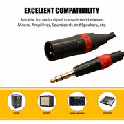 HAWK HXSPLU02 – Premium Series XLR Male To TRS Male With Hawk Connector