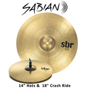 Sabian Cymbal SBR series 2 Pack Set (14