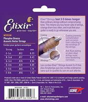 ELIXIR 16102 Aco Strings Nanoweb Phos Bronze 13-56