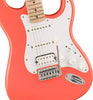 Fender Squier Sonic Strat HSS Maple Wpg Tahitian Coral - 0373202511