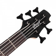Cort Action DLX V AS 5-String Bass Guitar, Open Pore Natural