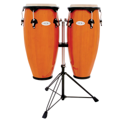 Toca 2300AMB Synergy Series Wood Conga Set With Stand - Amber