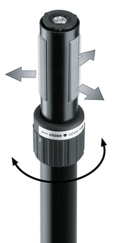 Konig & Meyer Distance Rod with Ring Lock -Black 21447-000-55