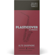 D'Addario Woodwinds Rico Plasticover Alto Sax Reeds, Strength 2.5, 5-pack - RRP05ASX250