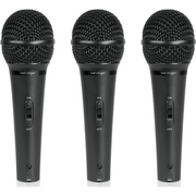 Behringer XM1800S 3-Dynamic Cardioid Vocal and Instrument Microphones