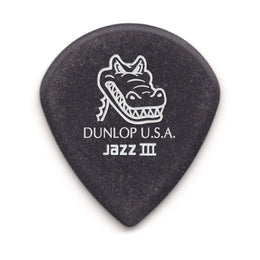 Dunlop Gator Grip Jazz III Guitar Pick - Pack of 6 - 571P140