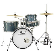 Pearl, Drum Set, 4 Pcs, Roadshow, with Stands & Cymbals -Aqua Blue Glitter RS584C/C