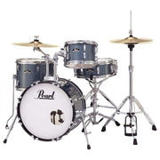 Pearl, Drum Set, 4 Pcs, Roadshow, with Stands & Cymbals -Aqua Blue Glitter RS584C/C