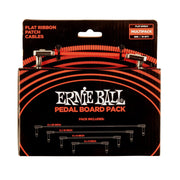 Ernie Ball 6404 Flat Ribbon Patch Cables Pedalboard Multi-Pack - Red