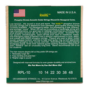 DR Strings RPL-10 Rare Phosphor Bronze Acoustic Guitar Strings