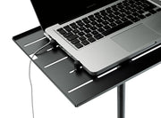 Konig & Meyer Laptop Stand with Clamping Elements -Black 12185-000-55
