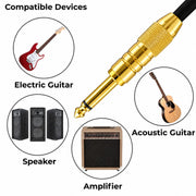Veda Guitar Cable 7.5M / 25 Ft Jack to Jack Instrument Cable - VDIC25