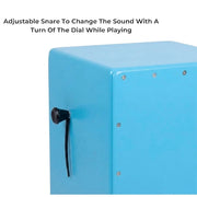 Clapbox Adjustable Snare Cajon CB42 - Nirvana Blue, Birch Wood (H:50 W:30 L:30) - 3 Internal Snares