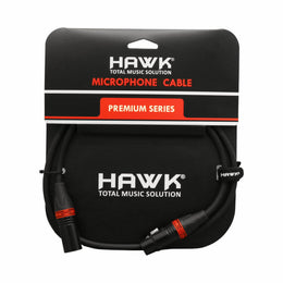 HAWK Premium Series Microphone Cable With Hawk Connector 1M - HXFPLU01