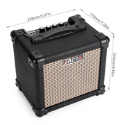 AROMA AG-10 10W Handy Portable Black Acoustic Electric Amplifier