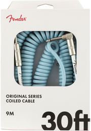 FENDER Original Series, 30FT Coil Instrument Cables (Fiesta Red , Daphne Blue , Surf Green)