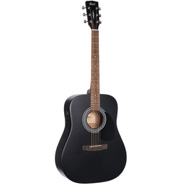 Cort AD810E-BKS Standard Series Acoustic Guitar, Black Satin