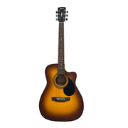Cort AF500C Standard Series Cutaway 6-String Acoustic Guitar with Free Bag