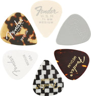 Fender Guitar Picks Material Medley Picks, 351 Shape - 6 Pack - 1980100300
