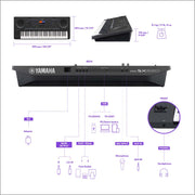 Yamaha PSR-SX620 Digital Workstation with 61 Keys