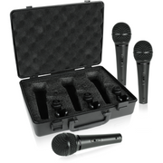 Behringer XM1800S 3-Dynamic Cardioid Vocal and Instrument Microphones