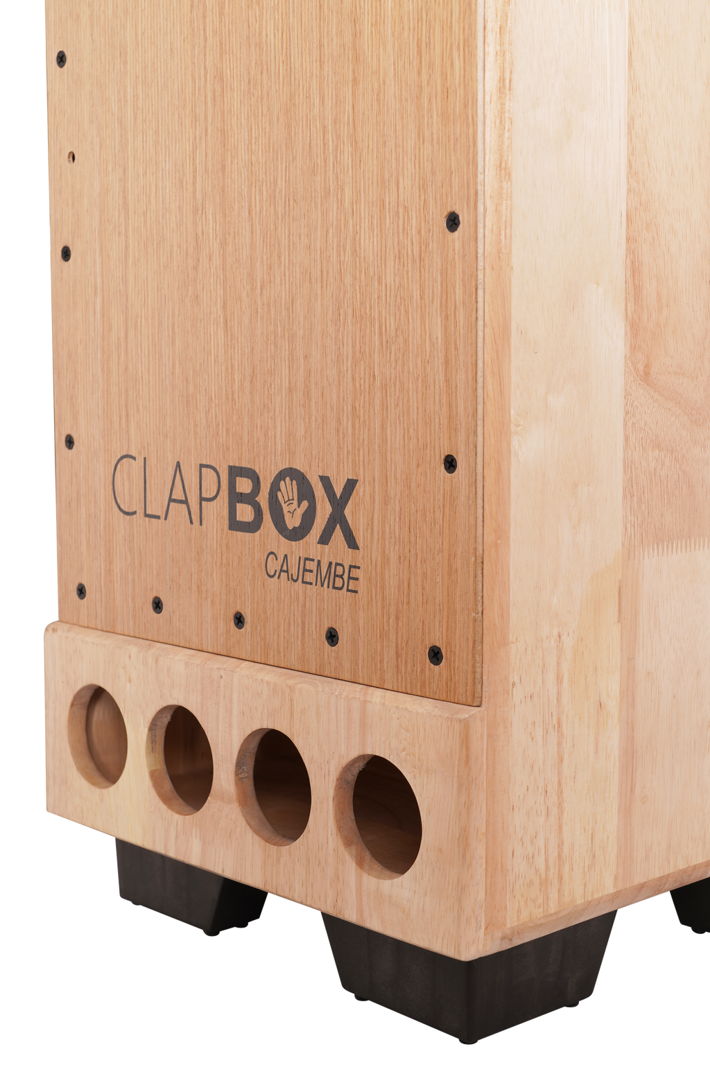 Clapbox Cajembe Cajon (4 instruments in 1) - Rubber wood (H:50 W:30 L ...