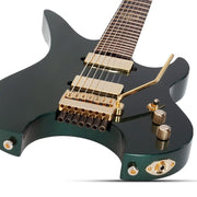 Schecter Synyster Gates Custom-7 TR Headless Electric Guitar - Oak Green Metallic