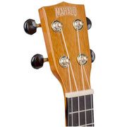 Mahalo MH1VNA Hano Series 4 String Soprano Ukulele with Bag, Vintage Natural