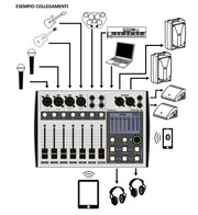 PROEL DIGIPAD8 8IN Digital Mixer FX USB BT