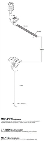 Tama MCB45EN Cymbal Holder Rod