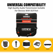 HAWK Premium Series Microphone Cable With Hawk Connector 3M-HXFPLU03