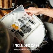 Meinl Cymbals Drum Tech Kit Repair Set for Tuning, Maintenance, Repair, or Restoration — 14-pc Includes Key - MDTK