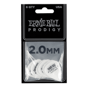 Ernie ball Prodigy Guitar Picks - 2.0mm White - 6 Pack