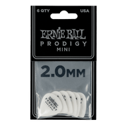 Ernie ball Prodigy Guitar Picks - 2.0mm White - 6 Pack
