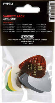 Dunlop Guitar Pick Acoustic Variety Pack (12 PK) PVP112