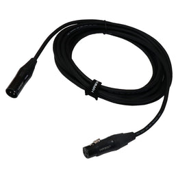 SXFG016 Speaker Gold Series XLR Cable Male to Female with Cable Tie - 5M (Black)