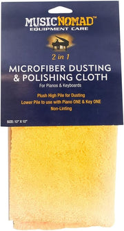 MusicNomad Microfiber Dusting and Polishing Cloth for Pianos and Keyboards (MN230)