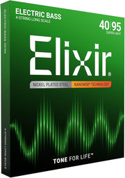 Elixir 14002 Strings Nickel Plated Steel 4-String Bass Strings