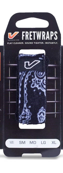 Gruv Gear FW1-BNB-SM Bandana FretWraps, Small, Black