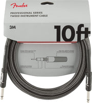 Fender Professional 10' Instrument Cable Tweed - 1/4 Inch Straight