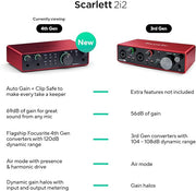 Focusrite Scarlett 2i2 4th Gen USB Audio Interface